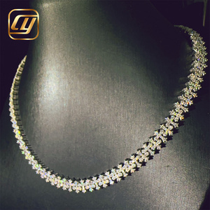 สร้อยคอแบบ Cuban Link ฮิปฮอป ชุบเงินแท้ 925 ประดับเพชร Moissanite 8.5 มม. คุณภาพ VVS ผ่านการทดสอบเพชร เหมาะสำหรับเครื่องประดับฮิปฮอป - Product Image 2