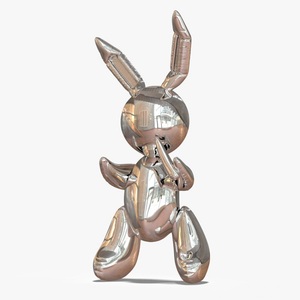 Sculpture de lapin en acier inoxydable, Scultura in Acciaio, statue de lapin ballon - Product Image 5