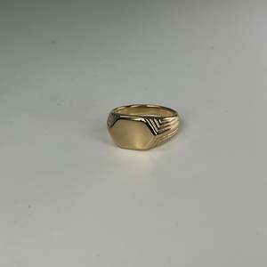 Fashion <b>Ring</b> 316L Stainless Steel PVD Gold Plating Resistant Sustainable Men's Jewelry - Product Image 1