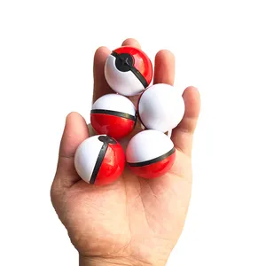 Wholesale 3.4cm Cheap Price Plastic Poke mon Ball Toys Capsule Pokemoned PokeBall with Anime Figure Toy Inside