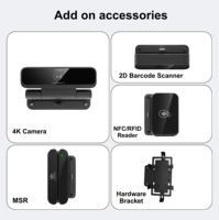Terminal Punto de Venta Táctil Android de 15, 21, 24, 27 y 32 Pulgadas para Montaje en Pared, Ubuntu 22.04, Kiosco de Pago de Autoservicio con MSR