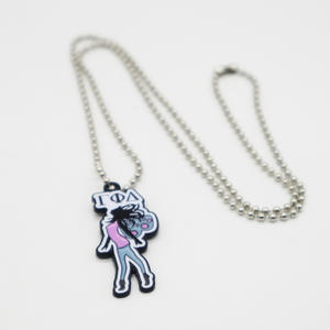 Lanières tissées de la sororité Gamma Phi Delta bleu bébé, lettres grecques brodées, lanières avec logo personnalisé - Product Image 6