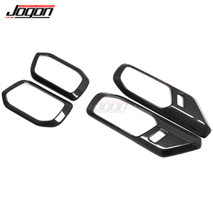 Para <span class=keywords><strong>Ford</strong></span> <span class=keywords><strong>Bronco</strong></span> Raptor <span class=keywords><strong>Wildtrak</strong></span> Big Bend Black Diamond Outer Banks Badlands manija de puerta interior marco cubierta pegatina fibra de carbono - Product Image 5