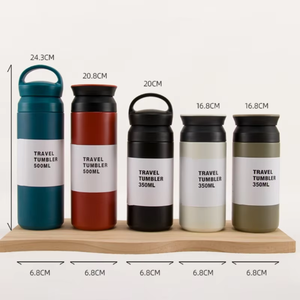 Botol air anak-anak portabel, cangkir vakum panas dingin Stainless Steel 304 gaya Jepang sederhana - Product Image 2