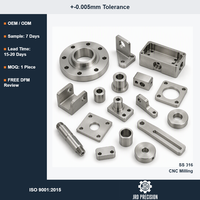 Services de fraisage CNC sur mesure, pièces industrielles, fournisseur OEM, précision 0,005 mm, ISO 9001, fraisage pour l'usinage de l'acier inoxydable 316