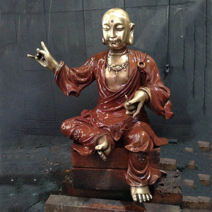 Bronze Bodhisattva Buddha Statue Handmade Religious Temple Figure HX466 Home Office Gift - Product Image 2