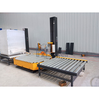 Machine d'emballage de palettes personnalisable avec film supérieur pour l'emballage industriel multi-scènes