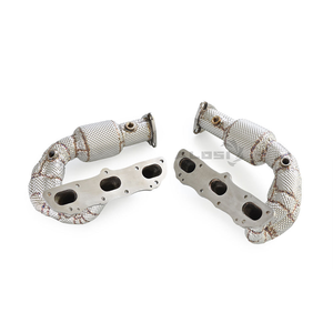 Collecteur d'échappement isolé haute performance en acier inoxydable 304 pour Porsche 911/991.1 <span class=keywords><strong>Carrera</strong></span> 3.4 2011-2015 – Amélioration des performances du tuyau avant - Product Image 2