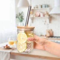 Mason Jar Couvercles Couvercle De Paille Avec Trou De Verre Peut Bouche Large Bouteille De Bière En Bois Conserve Bambou Pour Caps Tasse Couvre Couvercle D'étanchéité