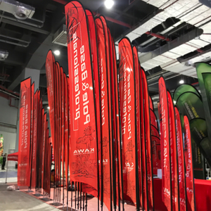 Trực tiếp giá tùy chỉnh bãi biển cờ ngoài trời lớn tiếp thị lông cờ - Product Image 2