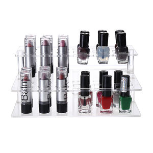 Mulit-layer lápiz labial Display Rack <span class=keywords><strong>esmalte</strong></span> <span class=keywords><strong>de</strong></span> <span class=keywords><strong>uñas</strong></span> almacenamiento mostrar Stand hogar ecológica acrílico organizador caja - Product Image 1