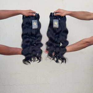 Vente en gros Paquets de tissage de cheveux raides bouclés brésiliens, fournisseurs de cheveux humains de temple indien bruts bouclés droits - Product Image 1