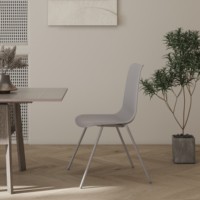 Chaises de bureau ergonomiques modernes OMNI avec structure métallique, hauteur réglable, plastique de haute qualité pour des arrangements d'assise flexibles