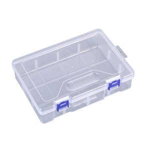 Transparent Rectangular <b>Plastic</b> <b>Storage</b> Box With Divider For Small Parts Organizing Desktop Container PP Material 5429 - Product Image 4