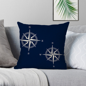 45x45cm Lino Náutico Decorativo Navy Anchor Decor Sea Ocean Blue <span class=keywords><strong>Funda</strong></span> de <span class=keywords><strong>almohada</strong></span> - Product Image 4