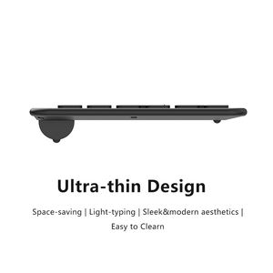 Clavier et <span class=keywords><strong>souris</strong></span> sans fil <span class=keywords><strong>2</strong></span>,4 G pleine taille, combos, axe ciseaux, clavier ultra fin avec pavé numérique, <span class=keywords><strong>souris</strong></span> réglable 1600 DPI - Product Image 5