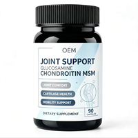 Cápsulas de Glucosamina, Condroitina y MSM HCl con Calcio 500mg 800mg 1500mg, Fórmula Nutricional Diaria para el Cuidado y Uso Diario
