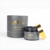 Résine de Shilajit Pur Naturel de l'Himalaya, Résine Végétalienne de Shilajit 30g/50g, Résine de Shilajit à Haute Teneur en Acide Fulvique