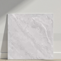Carreau de porcelaine moderne 600x600mm gris clair marbre Premium antidérapant pour sol et mur