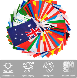 Banderas <span class=keywords><strong>de</strong></span> <span class=keywords><strong>Latinoamérica</strong></span>, 32 Países/Regiones, Decoración Ecológica, Resistente al Agua, para Eventos Internacionales - Product Image 2