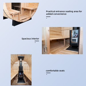 <span class=keywords><strong>Sauna</strong></span> <span class=keywords><strong>extérieur</strong></span> en cèdre rouge du Canada pour 4 à 6 personnes <span class=keywords><strong>avec</strong></span> poêle à <span class=keywords><strong>bois</strong></span> et combo bain de glace - Product Image 3