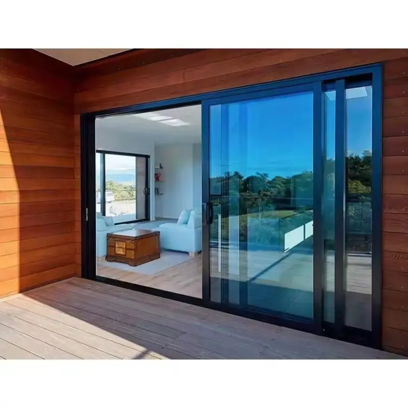 Теплоизоляционные узкие рамы раздвижные окна алюминиевые минималисмовые окна и двери