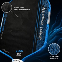 Raquette de pickleball FiveK approuvée par l'USAPA, en fibre de carbone brute T700, noyau explosif en EPP pur de 16 mm, série à motif ondulé