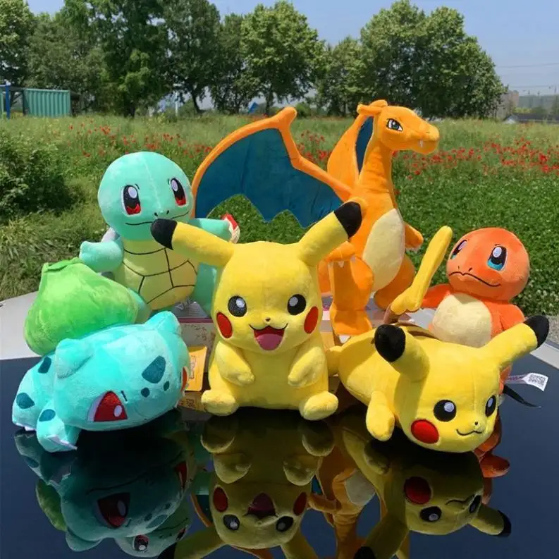 Po juguetes de peluche Charmander Squirtle juguetes de peluche llavero agarrar muñeca Kaidi Unisex niños regalo CN;GUA fábrica de alta calidad 4 pulgadas