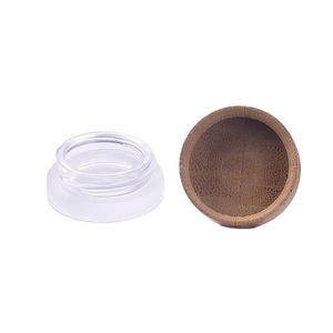 Barattolo di balsamo per le labbra di Min 5G con coperchio di bambù senza tappo in plastica barattolo di vetro smerigliato per la cura della pelle - Product Image 3