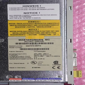 1 件全新原装 Masterdrives Mc 6se7013-0ep70 Acac Drive Ed Plc 工业自动化驱动器 - Product Image 2
