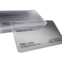 Özel baskılı şeffaf plastik Pvc kartvizit baskı