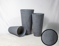 Pots à fleurs en ciment en gros, revêtement poudré, durables, écologiques, pour la maison et le jardin, couleur personnalisée