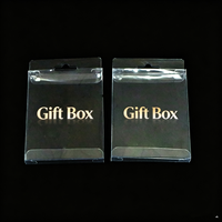 Boîte cadeau carrée pliable personnalisable en PET, emballage en plastique transparent recyclé avec crochet