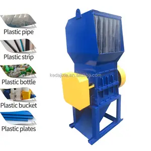 Zware Hdpe Container Pet Fles Pe Film Pp Geweven Zakken Plastic Verpletterende Machine Plastic Crusher Machine