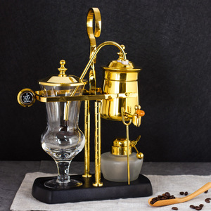 Kraliyet belçikalı dengeleme Brewer taşınabilir cam paslanmaz çelik espresso vakum sifon sifon kahve makinesi pot - Product Image 5