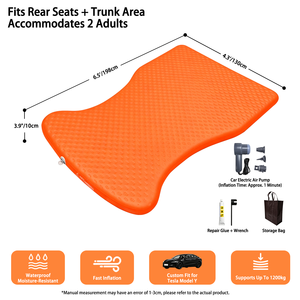 Colchón de Aire <span class=keywords><strong>para</strong></span> Auto Tesla Model Y, Ajustable y Portátil, de 10 cm de Grosor, <span class=keywords><strong>para</strong></span> Camping, Venta al Por Mayor OEM - Product Image 3