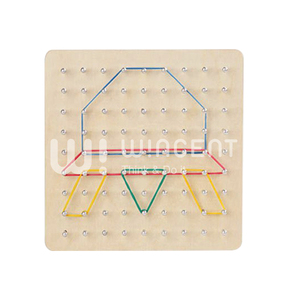Geoboard <span class=keywords><strong>de</strong></span> Madera, Juguete Educativo Montessori con Bandas Elásticas para Formas Geométricas, Patrones y Desarrollo <span class=keywords><strong>de</strong></span> Habilidades Motoras Finas para Preescolar - Product Image 6