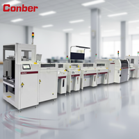 Conber SMT Automatic PCB Unloader Machine PLC Motor Bearing Core Components Touch Screen Control 510x460mm Max PCB Size
