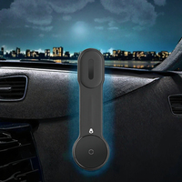 Support de charge sans fil pour voiture le plus populaire avec fixation adhésive pour tableau de bord, lumière rythmique et support de téléphone de bureau réglable
