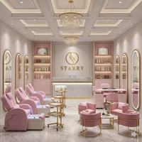 Chaise de pédicure de luxe personnalisée avec logo, matériaux en céramique et en plastique, équipement de salon de manucure et spa, siège en cuir, fonction de massage