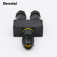 Conector Y impermeable de luz LED de alta calidad en forma de Y 1 en 2 salidas