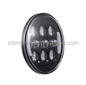 Moto Auto Motorcycle 5,75 "LED-Scheinwerfer für Harley Davidson Rocker C 2008-2011 Fernlicht Scheinwerfer Halo - Product Image 4