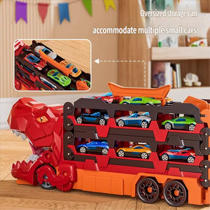 Circuit de course de dinosaures à friction, pliable, gain de place, en plastique durable, pour enfants, idéal pour un anniversaire - Nouveauté très prisée - Product Image 6