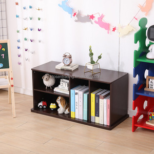 Estantería de Almacenamiento Abierta de Madera Color Espresso, Librería y Organizador de Juguetes para Niños, Estante Multifuncional para Sala de Juegos, Dormitorio - Product Image 4