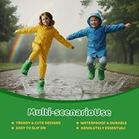 Chaussures d'aventure amusantes pour les jours de pluie pour les enfants de 5 ans et plus |   Bottes en EVA amusantes en forme d'animaux Retour à l'école Utilisation en extérieur Nettoyage sans tracas