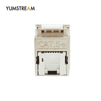 Ofis Rj45 8P8C 180 derece Mini tip Ftp aletsiz ağ modülü Rj45 Utp Cat6 Keystone Jack ile deklanşör