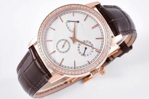 Elegante Reloj Mecánico de Negocios para Hombre con Esfera Blanca y Bisel Dorado - Product Image 3