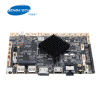 Carte industrielle embarquée SI-3288-I Arm Cortex-A17 RK3288 avec processeur quadricœur pour affichage numérique, Android et Linux