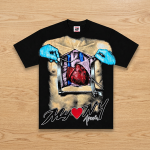 เสื้อยืดลายพิมพ์ Lucky Diamonds Do Drugs Not War แขนสั้นสำหรับผู้ชาย สไตล์สตรีท คอกลม ทรงหลวม ผ้าฝ้าย 100% AMS SPORTS INTL - Product Image 3