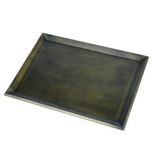 Double-sword round non-slip <b>tray</b>, imitation copper Japanese style <b>tray</b>, dessert <b>tray</b>, <b>tea</b> <b>tray</b>, sushi <b>tray</b>, sukiyaki, Japanese - Product Image 5